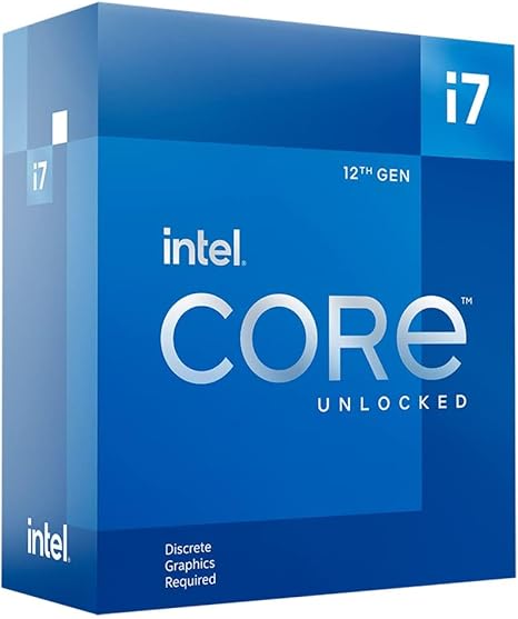 Intel® Core™ i7-12700KF Desktop Processor 12 (8P+4E) Cores up to 5.0 GHz Unlocked LGA1700 600 Series Chipset 125W